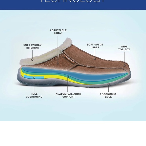 Orthofeet fleece lined slip ons - Picture 9 of 9